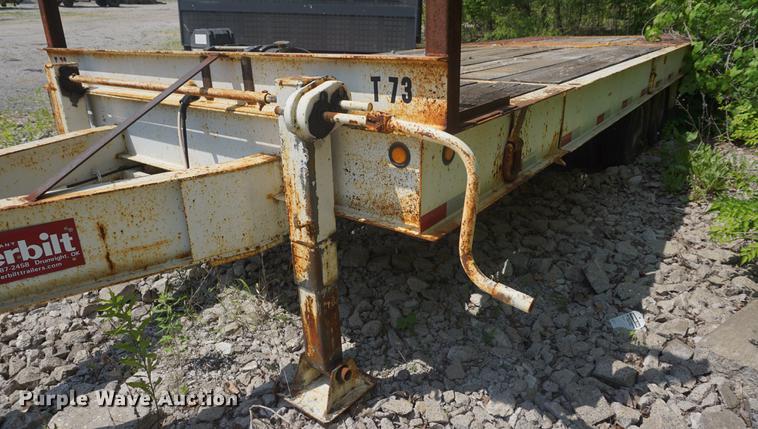 image for item DB6017 2003 Overbuilt tilt deck equipment trailer
