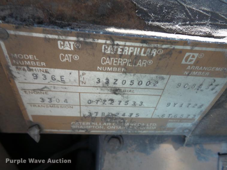 image for item DB7108 1991 Caterpillar 936E wheel loader
