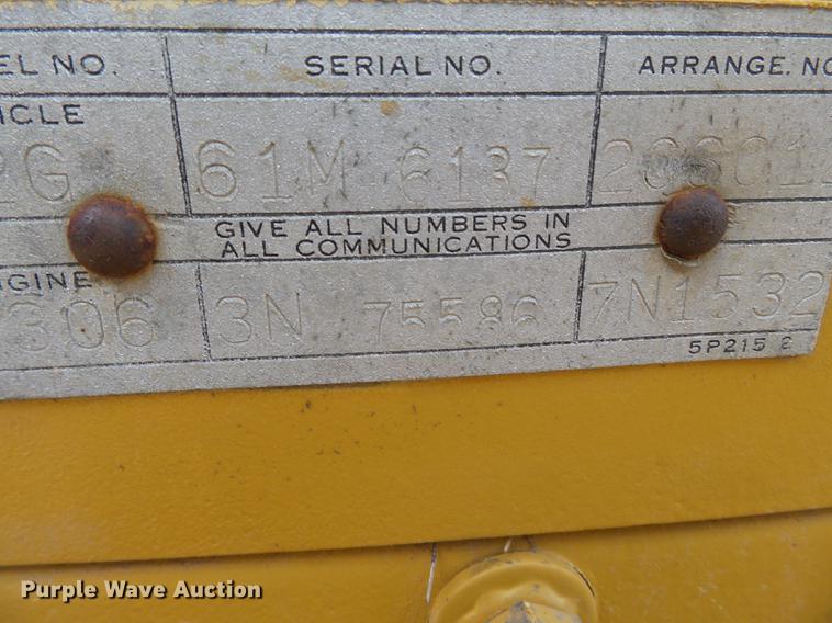 image for item DB7117 Caterpillar 12G motor grader