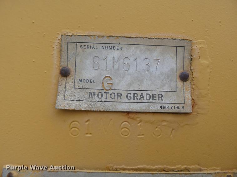 image for item DB7117 Caterpillar 12G motor grader