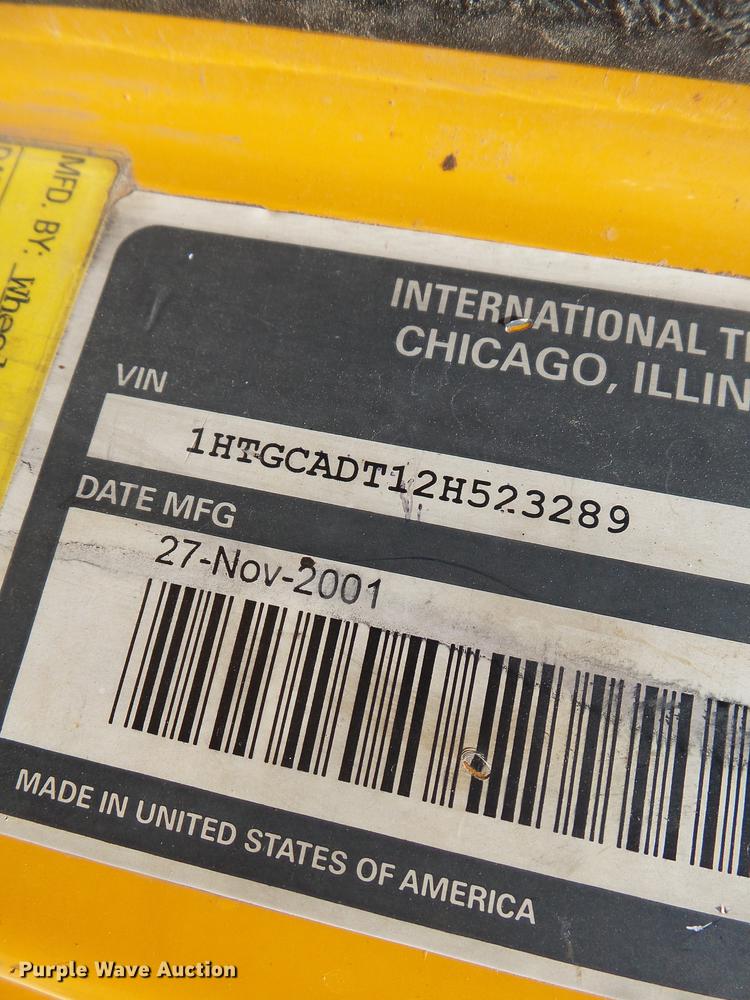 image for item DB7119 2002 International 2554 dump truck