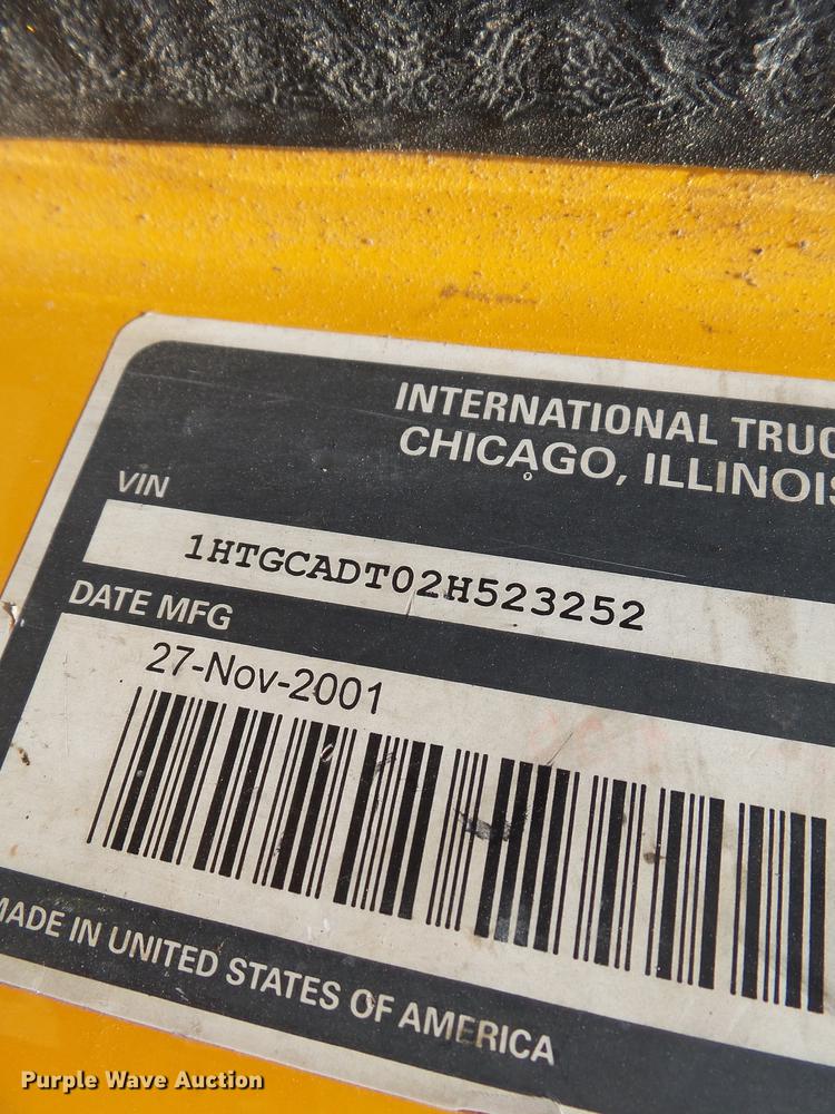 image for item DB7120 2002 International 2554 dump truck