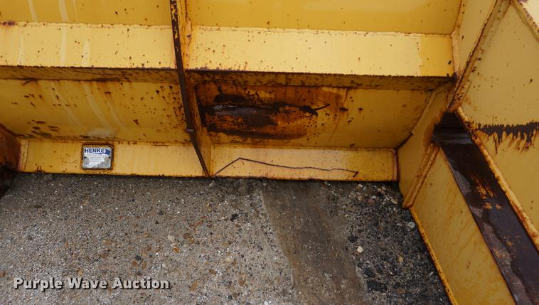 image for item DB8475 Henke bucket mounted snow pusher blade