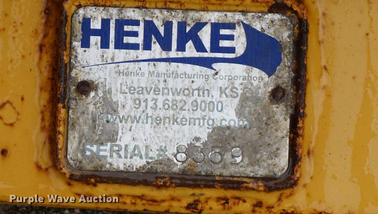 image for item DB8475 Henke bucket mounted snow pusher blade