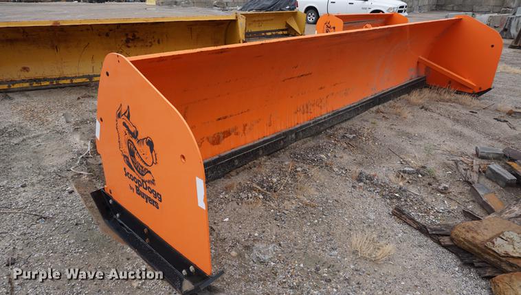 image for item DB8477 Buyers Scoop Dog bucket mounted snow pusher blade