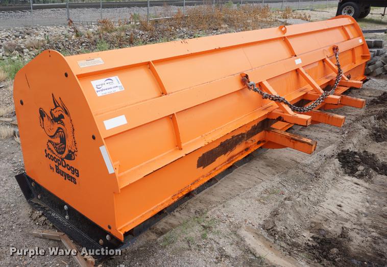 image for item DB8477 Buyers Scoop Dog bucket mounted snow pusher blade