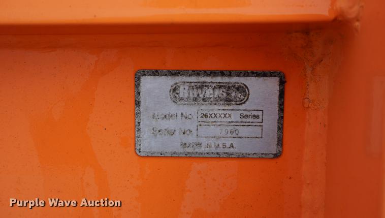 image for item DB8477 Buyers Scoop Dog bucket mounted snow pusher blade