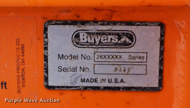 image for item DB8478 Buyers Scoop Dog skid steer snow blade