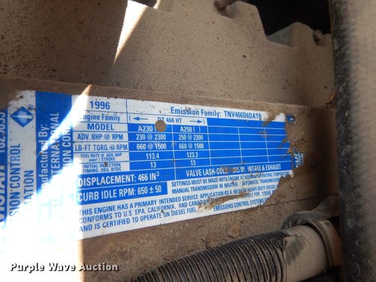 image for item DB8479 1996 International 4900 dump truck