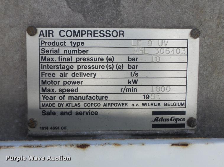 image for item DC7358 1995 Ford F800 service truck with crane