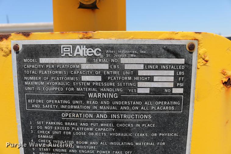 image for item DD4265 1997 GMC C7500 bucket truck