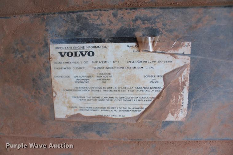 image for item DD4972 2004 Volvo A40D articulated haul truck