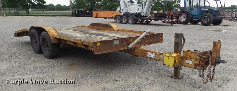 image for item DD7220 1984 Butler LT1418H tilt deck equipment trailer
