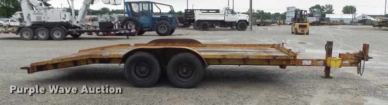 image for item DD7220 1984 Butler LT1418H tilt deck equipment trailer