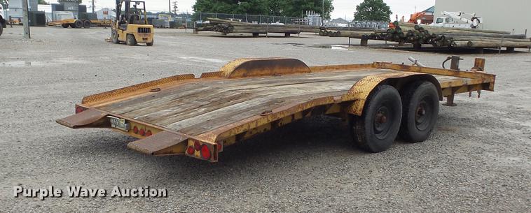 image for item DD7220 1984 Butler LT1418H tilt deck equipment trailer