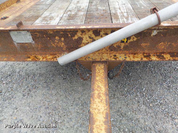 image for item DD7220 1984 Butler LT1418H tilt deck equipment trailer