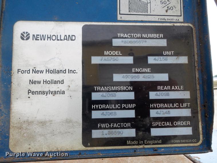 image for item DD7227 1994 Ford 7740 MFWD tractor