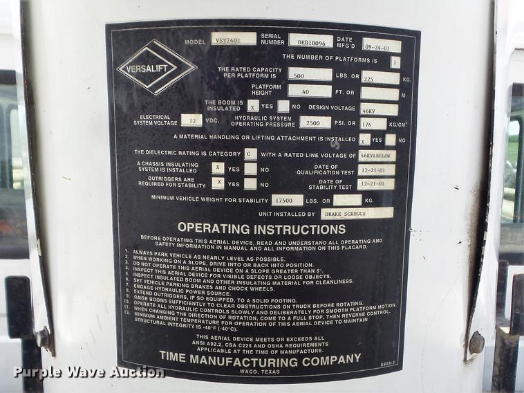 image for item DD7228 2001 Freightliner FL70 bucket truck