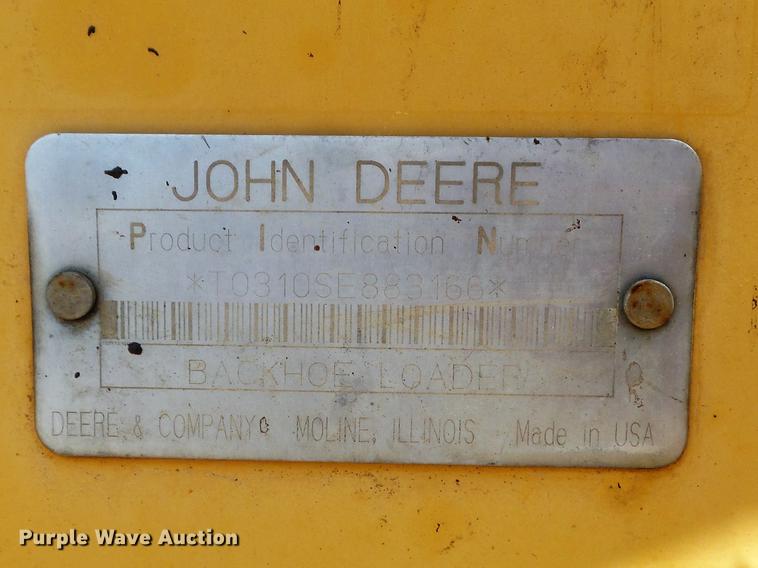 image for item DD7248 2000 John Deere 310SE backhoe