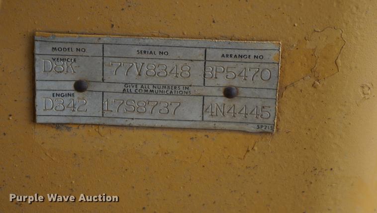 image for item DD7724 1977 Caterpillar D8K dozer