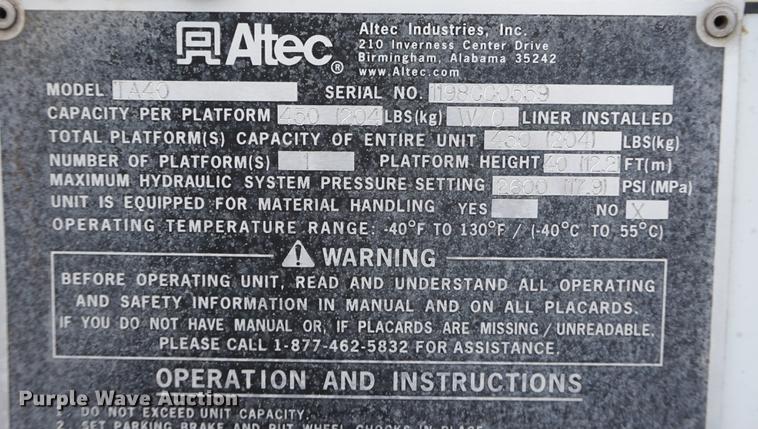 image for item DD7728 1999 GMC C7500 bucket truck