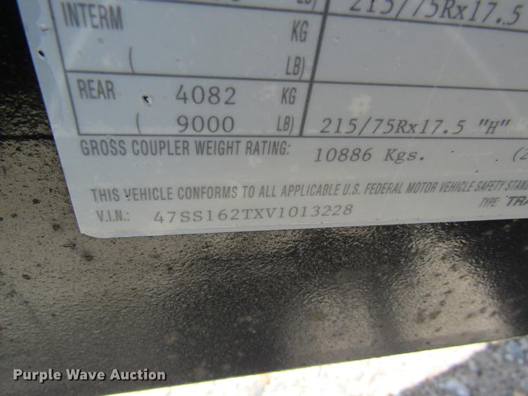 image for item DD8559 1997 Redi Haul FSL1629E equipment trailer