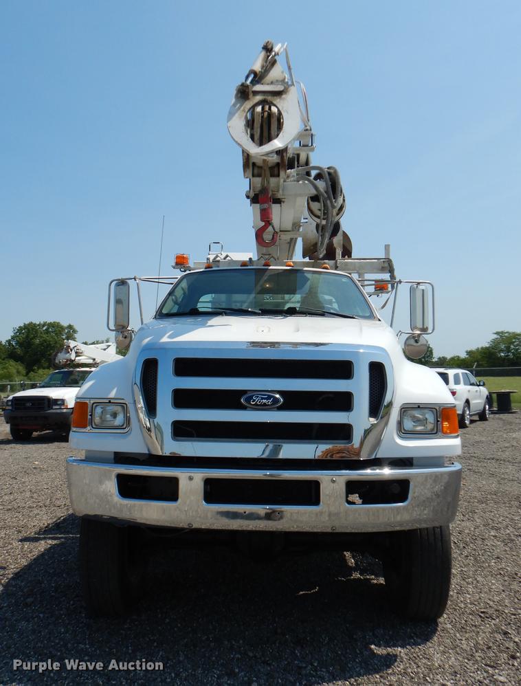 image for item DE1799 2008 Ford F750 Super Duty XL digger derrick truck