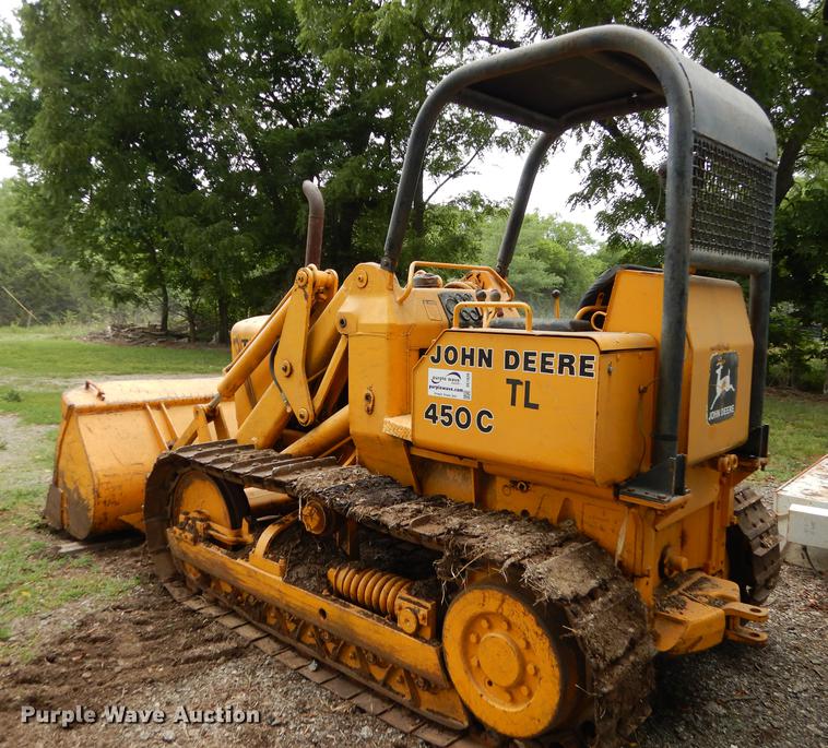 1975 John Deere 450C track loader in Parker, KS Item DE1820 sold
