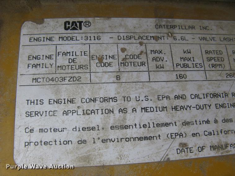 image for item DE2952 1992 GMC TopKick 6500 flat dump bed truck