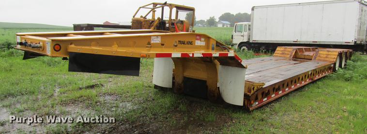 image for item DF3816 1997 Trail King TK80HDG463 lowboy equipment trailer
