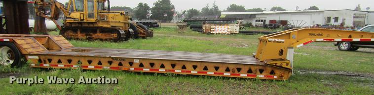 image for item DF3816 1997 Trail King TK80HDG463 lowboy equipment trailer