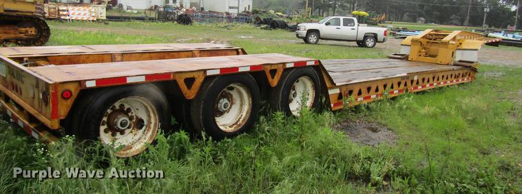 image for item DF3816 1997 Trail King TK80HDG463 lowboy equipment trailer