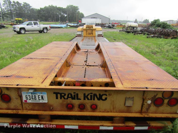 image for item DF3816 1997 Trail King TK80HDG463 lowboy equipment trailer