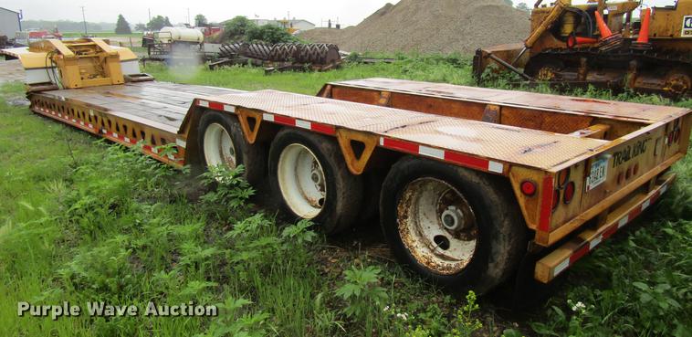 image for item DF3816 1997 Trail King TK80HDG463 lowboy equipment trailer
