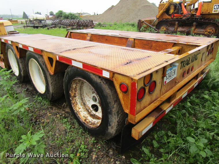 image for item DF3816 1997 Trail King TK80HDG463 lowboy equipment trailer