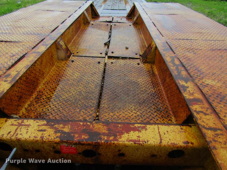 image for item DF3816 1997 Trail King TK80HDG463 lowboy equipment trailer