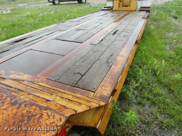 image for item DF3816 1997 Trail King TK80HDG463 lowboy equipment trailer