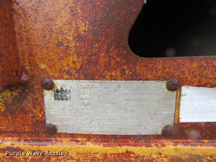 image for item DF3816 1997 Trail King TK80HDG463 lowboy equipment trailer