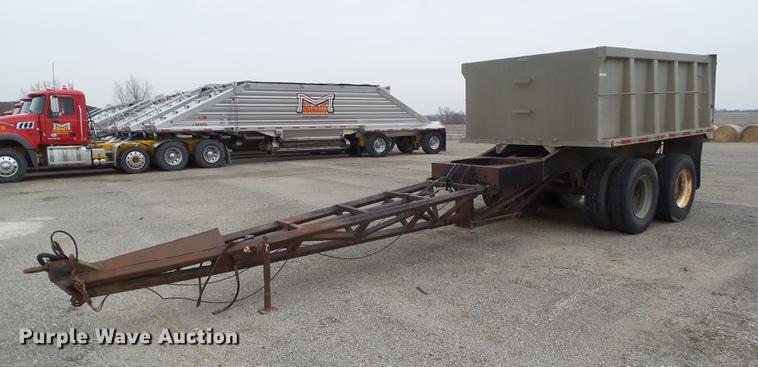 image for item DZ9293 1971 Clement end dump pup trailer