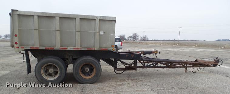 image for item DZ9293 1971 Clement end dump pup trailer