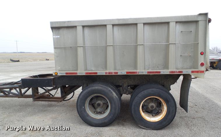image for item DZ9293 1971 Clement end dump pup trailer