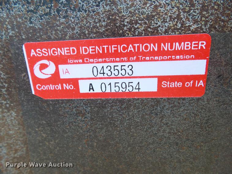 image for item DZ9293 1971 Clement end dump pup trailer