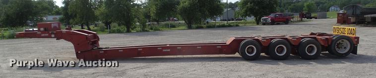 image for item DZ9367 1982 Load King 503/504 DDBP low boy equipment trailer