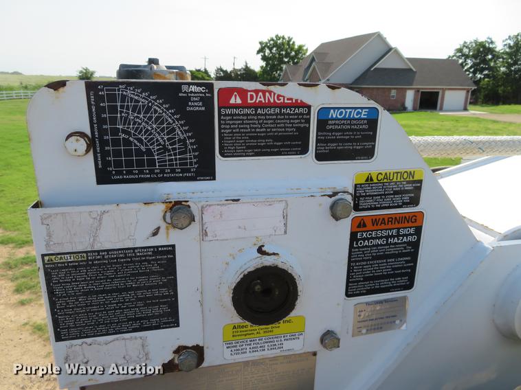 image for item EJ9627 2002 Ford F750 Super Duty digger derrick truck