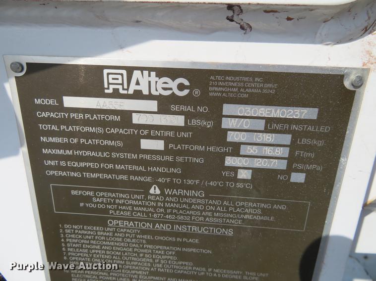 image for item EJ9629 2009 International DuraStar 4300 bucket truck