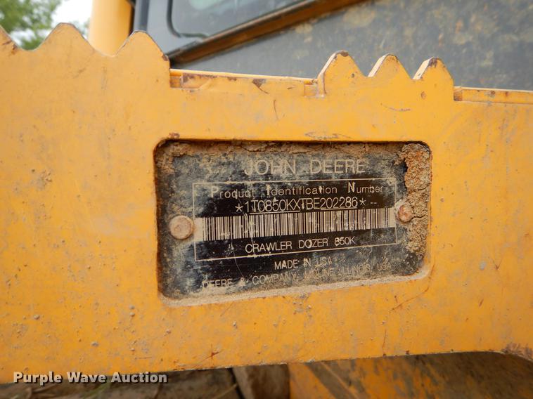 image for item EK9506 2011 John Deere 850K dozer