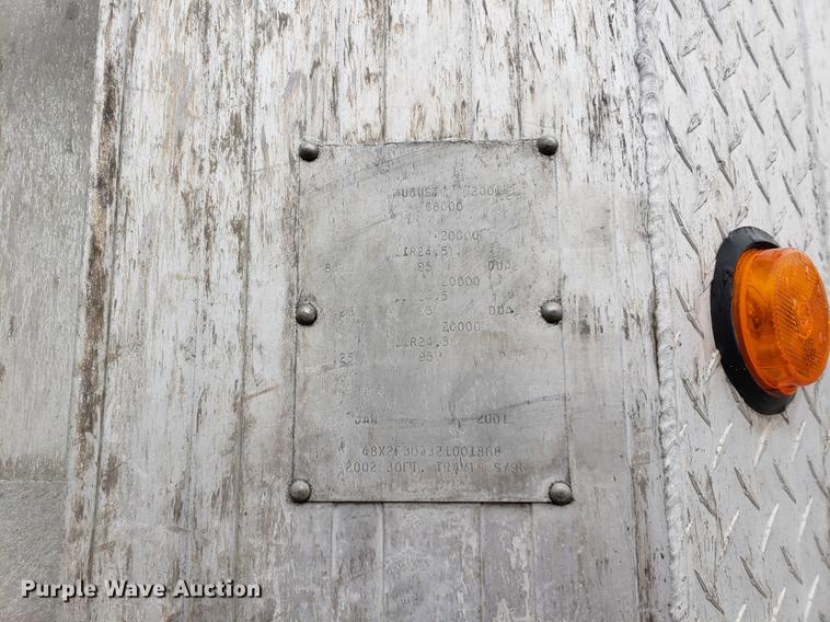 image for item EP9456 2002 Travis end dump trailer