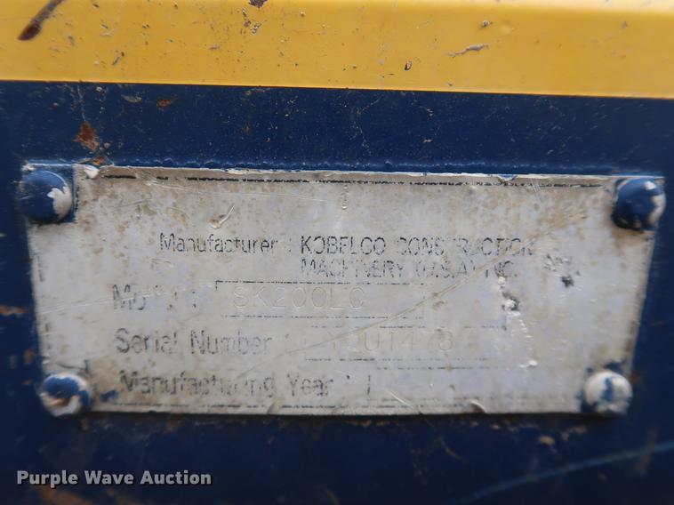 image for item EP9468 1994 Kobelco SK200LC excavator