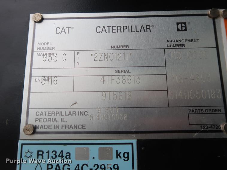 image for item EP9470 1997 Caterpillar 953C track loader