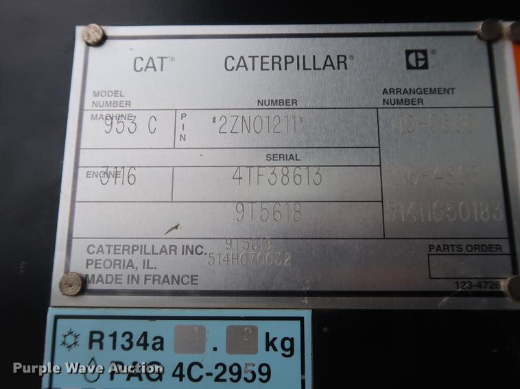 image for item EP9470 1997 Caterpillar 953C track loader